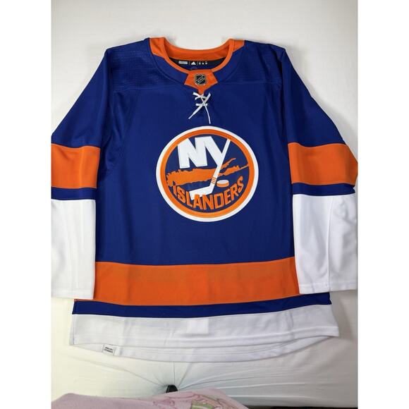 NWT Adidas NHL New York Islanders Authentic Home Hockey Jersey Mens Size 50